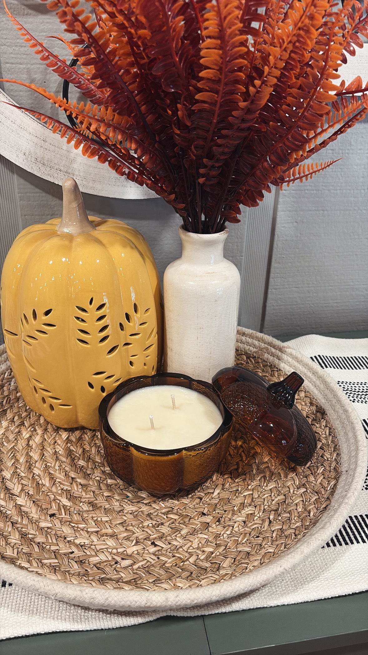 Amber Glass Pumpkin