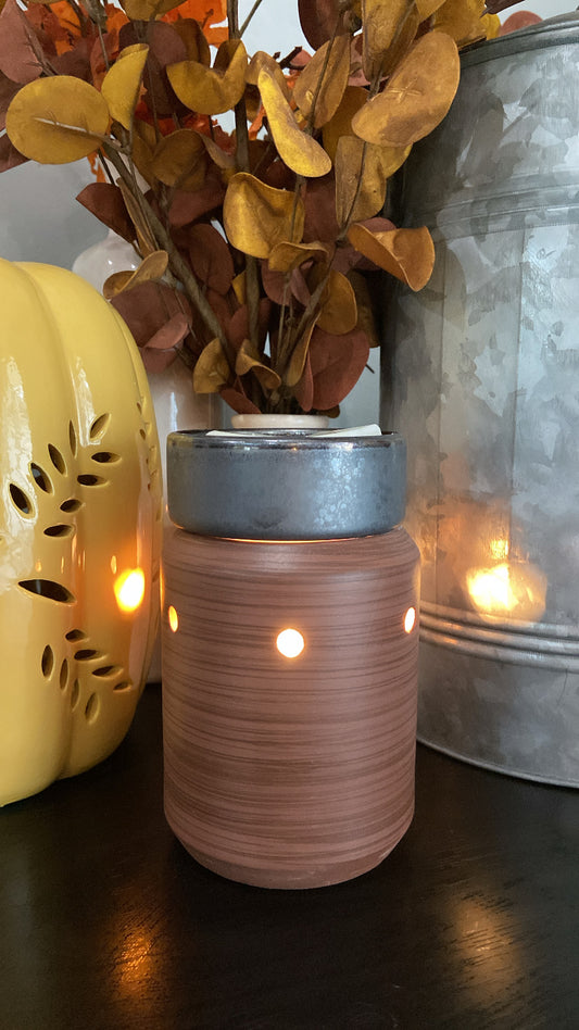 Walnut Pewter Wax Melter