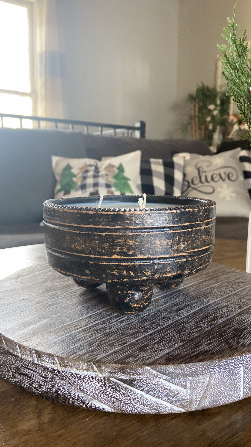 Black/White Clay Bowls