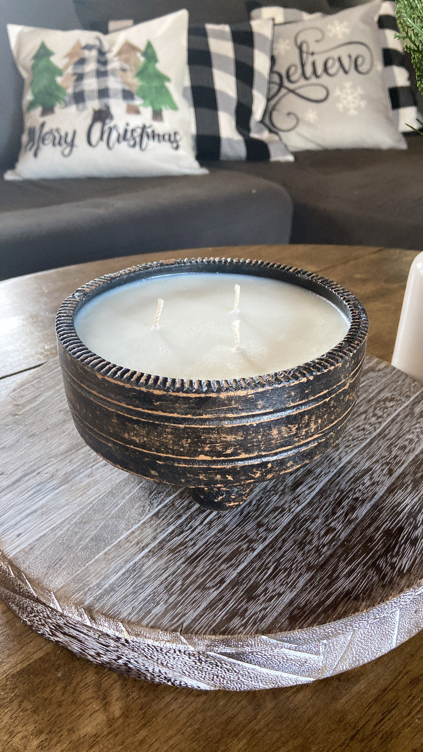 Black/White Clay Bowls