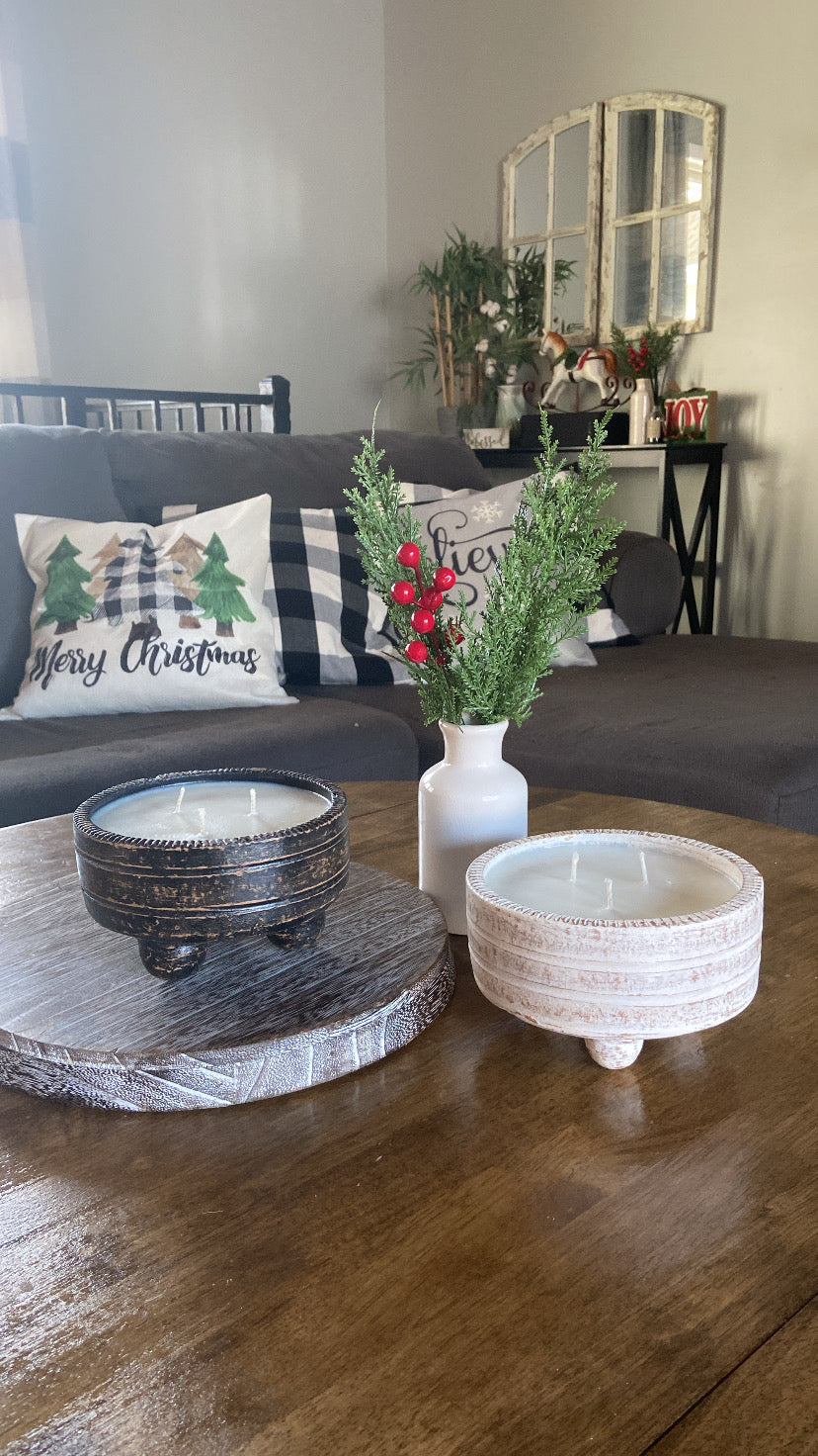 Black/White Clay Bowls