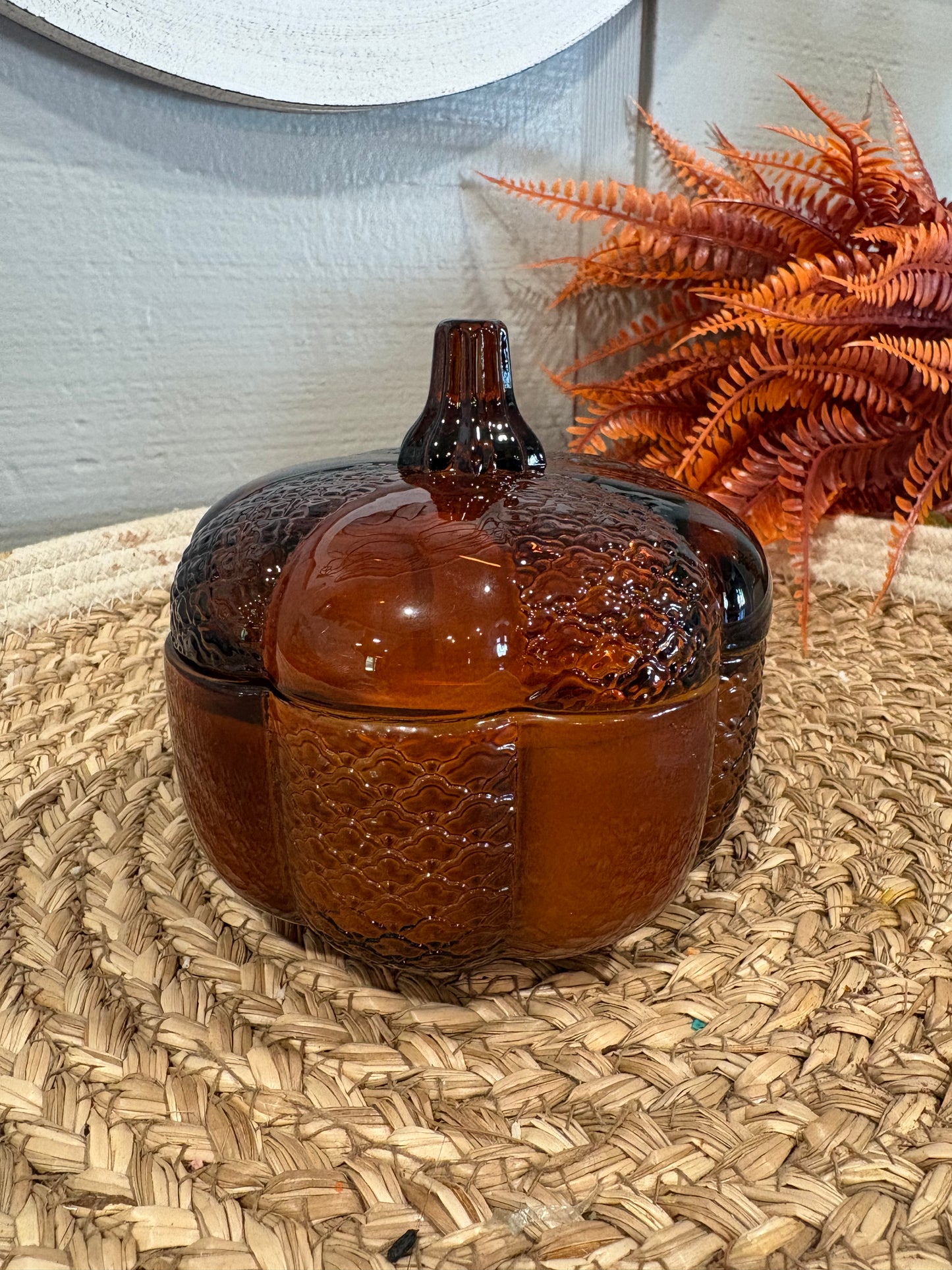 Amber Glass Pumpkin